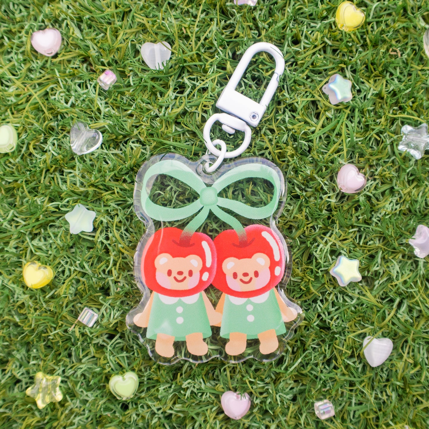 Beary Cherry Keychain