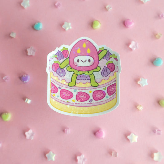 Strawbaby Bento Cake Sticker