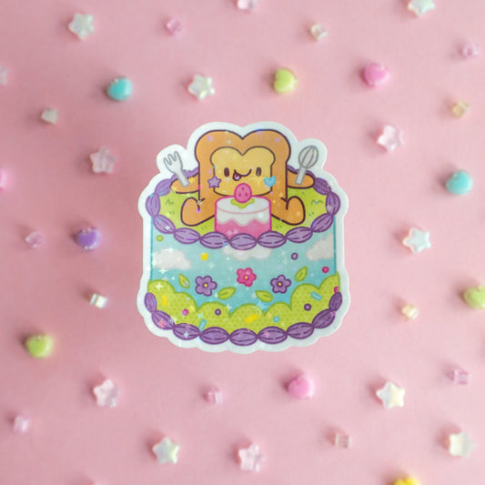 Toasty Bento Cake Sticker