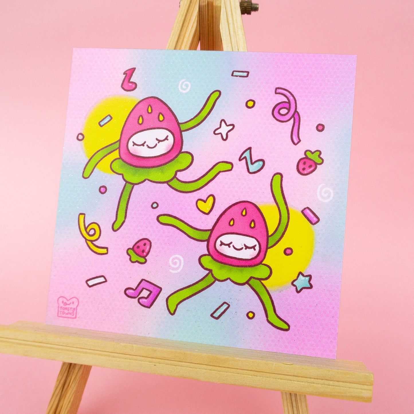 Dancing Strawbabies Print