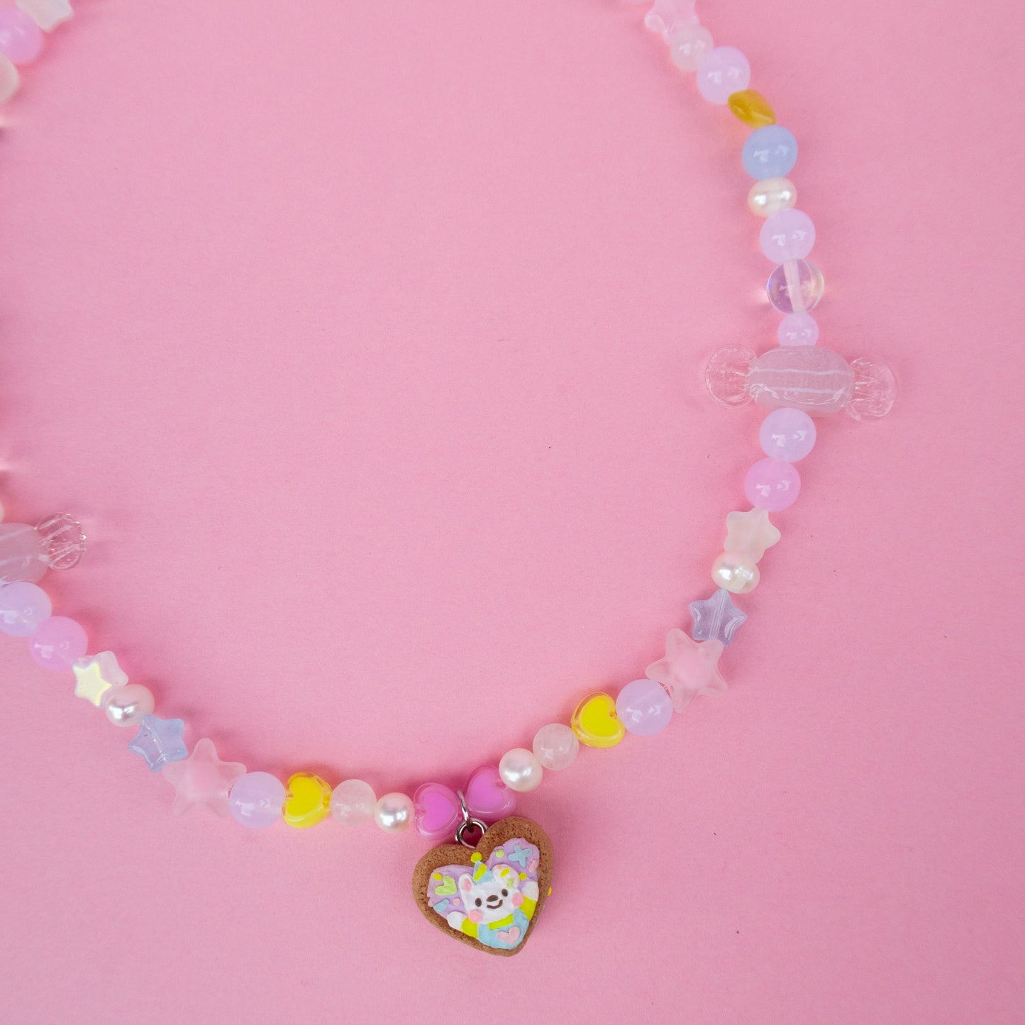 Flossie Heart Biscuit Necklace